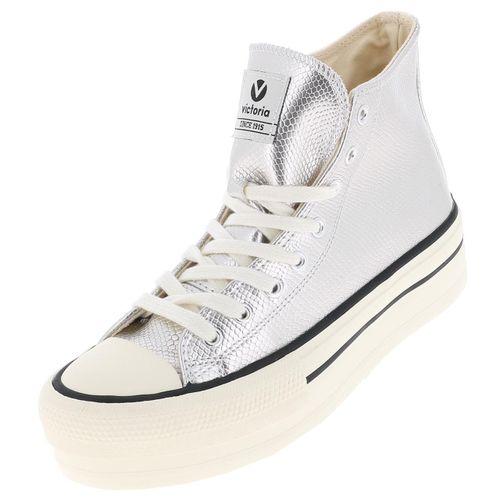 Chaussures Montantes Victoria Tribu Doble Botin Plata 46929 Gris