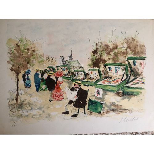 Lithographie Epreuve D'artiste D'urbain Huchet