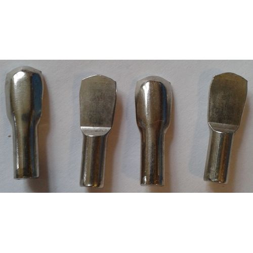 4 Taquets Acier Inox suspension étagère 18mm partie plate 6/8mm diamètre 4mm