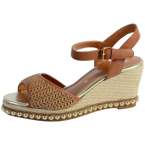 Sandale Compensee The Divine Factory Camel