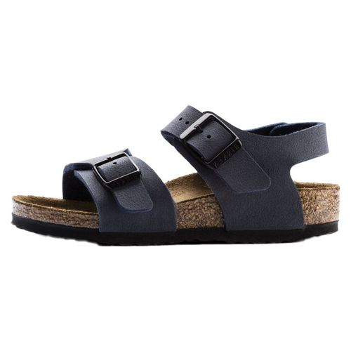 Sandales Birkenstock Enfant New York Birko Flor Bleu