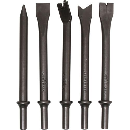 LOT DE 5 BURINS BGS TECHNIC QUEUE RONDE MARTEAU BURINEUR PNEUMATIQUE