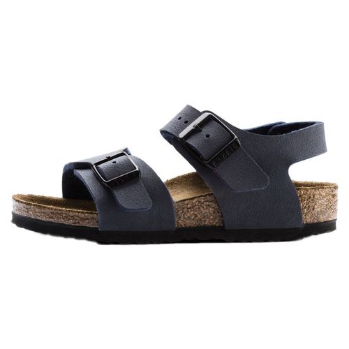 Sandales Birkenstock Enfant New York Birko Flor Bleu
