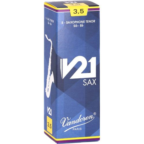 Vandoren V21 Bo?Te De 5 Anches Pour Saxophone T?Nor, Force 3,5