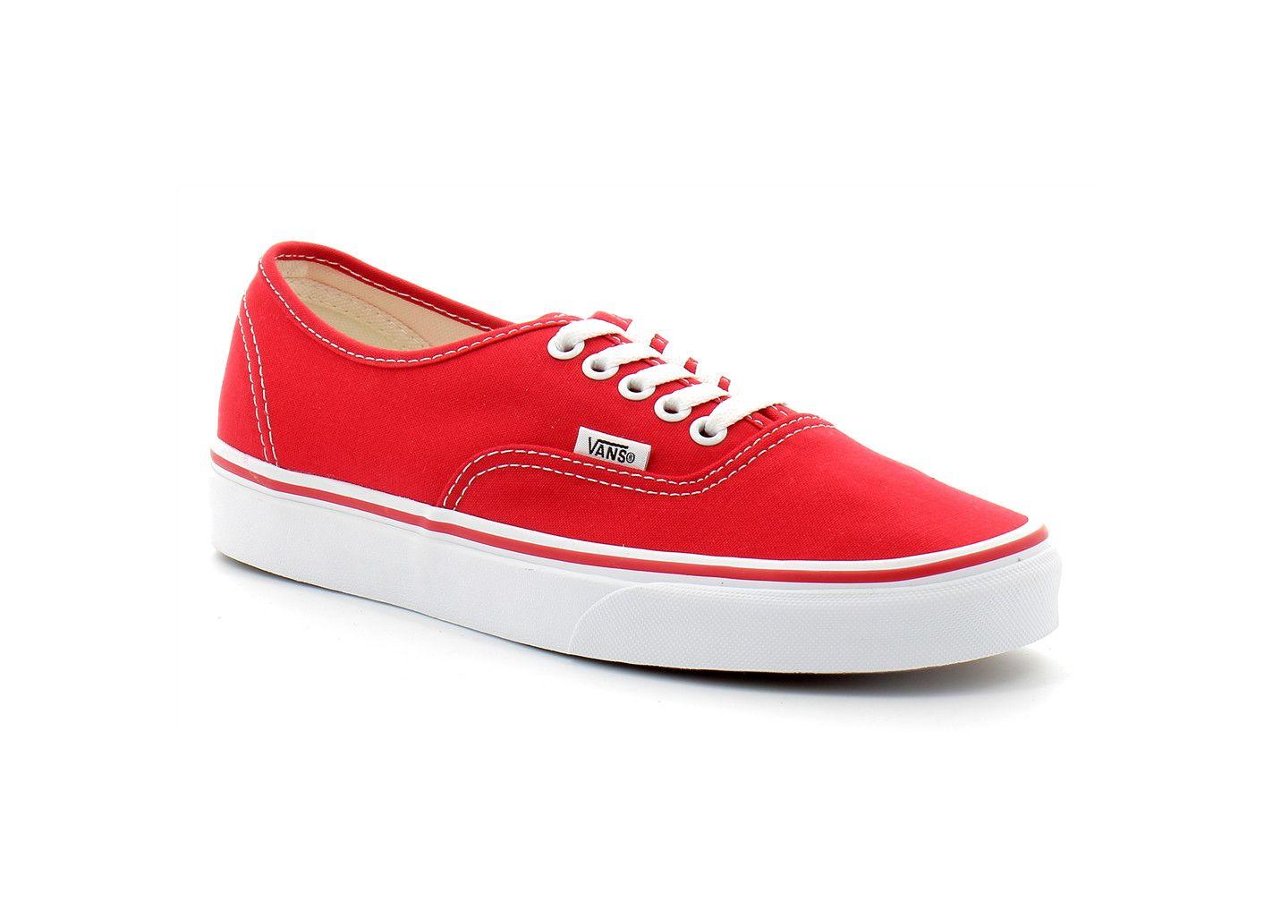 Vans best sale chaussure rouge