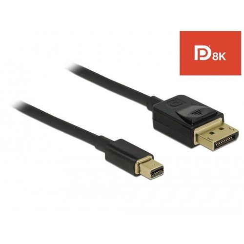 Delock - Câble DisplayPort - DisplayPort mâle pour Mini DisplayPort mâle - 1 m - noir - support 8K