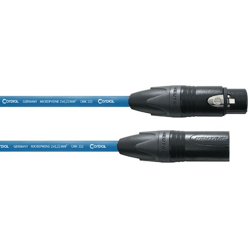 Cordial Cpm5fm-Bl Peak C?Ble Xlr M?Le - Xlr Femelle 5 M Bleu
