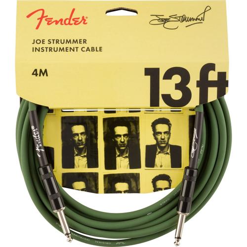 Fender Strummer Pro 13 Inch Drab Green Câble Instrument Signature 4 Mètres