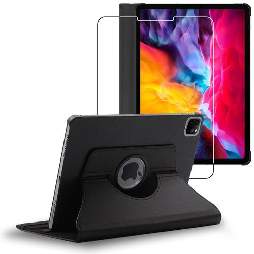 Ebeststar - Coque Ipad Air (2020) 10.9, Ipad Air 4 Housse Protection Pu Cuir Support Rotatif 360, Noir [Dimensions Precises Tablette : 247.6 X 178.5 X 6.1 Mm, Écran 10.9'']