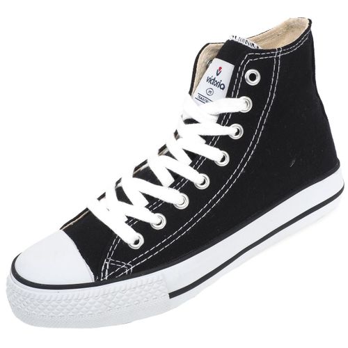 Chaussures Mid Toile Victoria Vintage Mid 35253 Noir