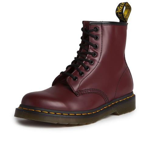 Dr Martens Boots 1460 En Cuir Smooth Cherry Red Smooth