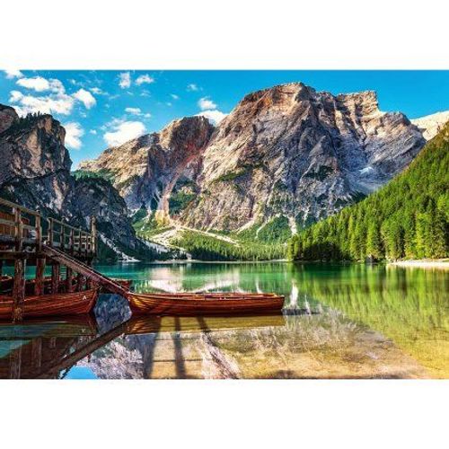 Puzzle Adulte Dolomites Montagne Et Lac D'italie - 1000 Pieces - Collection Paysage