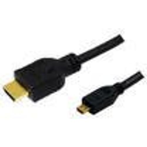 LogiLink High Speed with Ethernet - Câble HDMI avec Ethernet - HDMI mâle pour 19 pin micro HDMI Type D mâle - 2 m