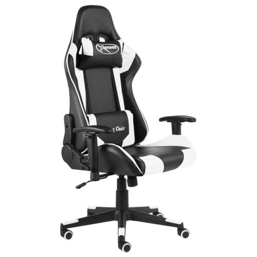 Vidaxl Chaise De Jeu Pivotante Blanc Pvc