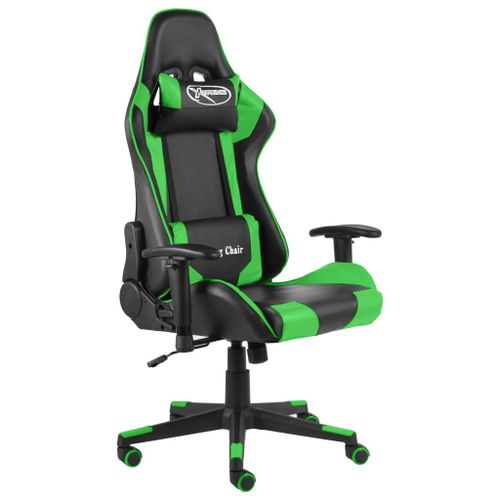 Vidaxl Chaise De Jeu Pivotante Vert Pvc