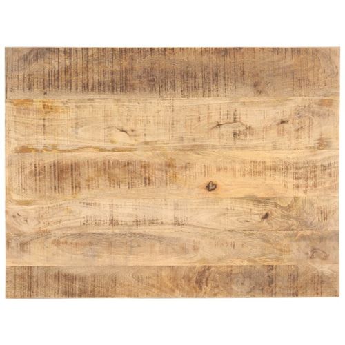 Vidaxl Dessus De Table Bois De Manguier Solide 25-27 Mm 70x60 Cm