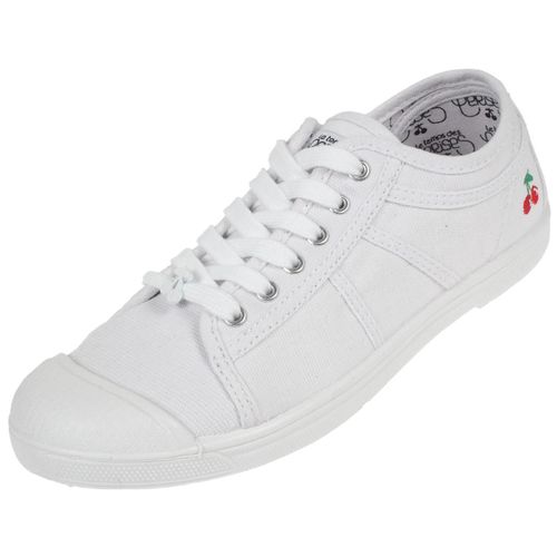 Chaussures Basses Toile Le Temps Des Cerises Basic 02 White 54811 Blanc