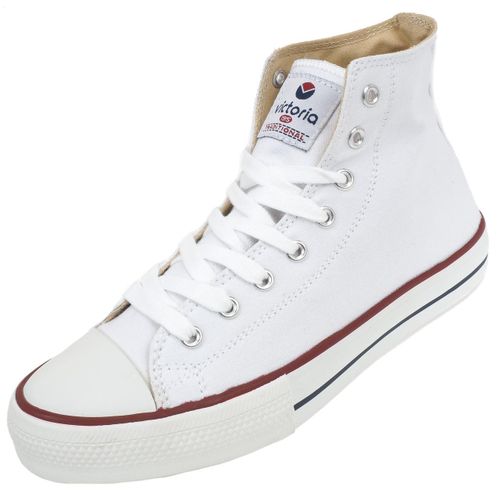 Chaussures Mid Toile Victoria Vintage Mid Tribu Lona 35216 Blanc