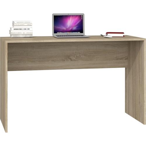 Plus - Bureau Contemporain 120x76x50 Cm - Plateau Large Et Confortable - Table Ordinateur - Design Moderne & Fonctionnel - Sonoma