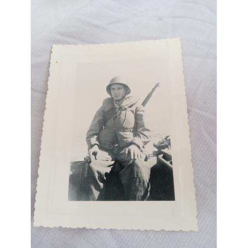 Photo Soldat 1 Er Armée Du Rhin Tenu Débarquement 1945