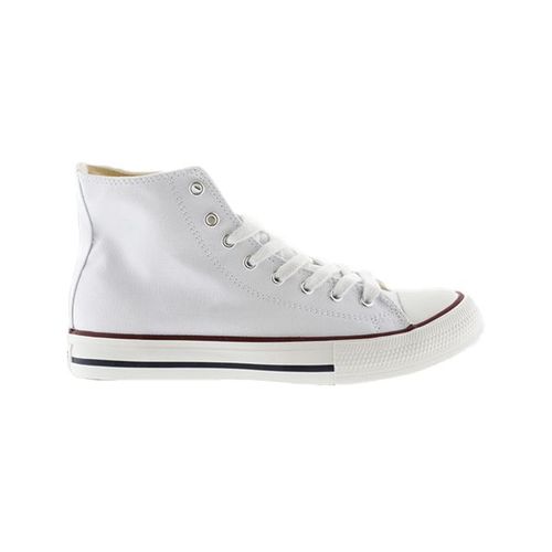 Chaussures Femme Victoria Tribu Bottine Basket Toile Blanco Blanc