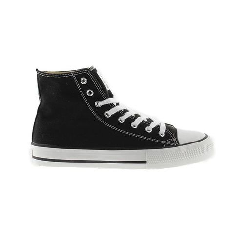 Chaussures Victoria Tribu Bottine Basket Toile Negro Noir