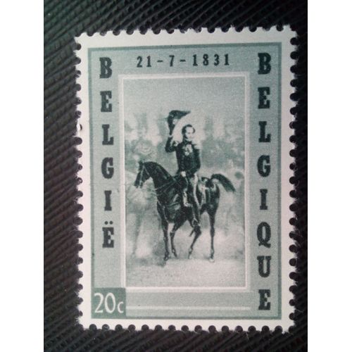 Timbre Belgique Yt 1020 Le Roi Léopold Ier À Bruxelles 1957 ( 80505 )