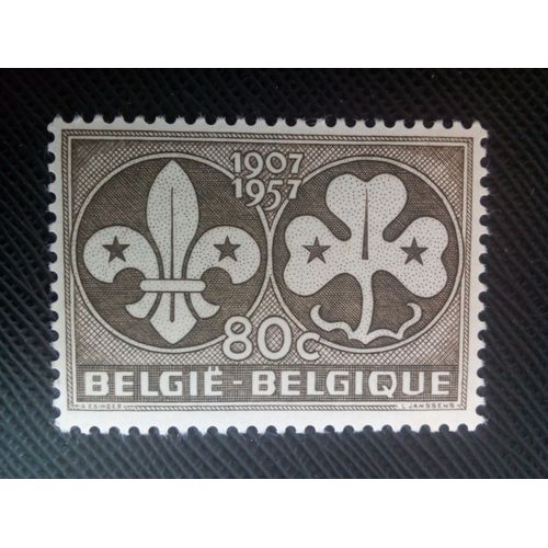 Timbre Belgique Yt 1022 Scoutisme 1957 ( 80505 )