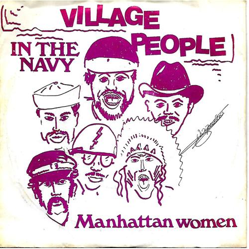 Village People - In The Navy - Manhattan Woman - 45 Tours - Import Usa - 1979 -