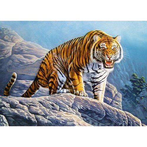 Puzzle Enfant 180 Pieces - Tigre Du Bengale - Collection Animaux Sauvages Et Montagne - Nouveaute
