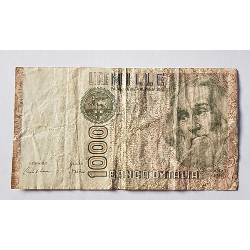 Billet De 1000 Lire "Marco .Polo" ** P# 109 ** Hd 517536 K 1982-1988