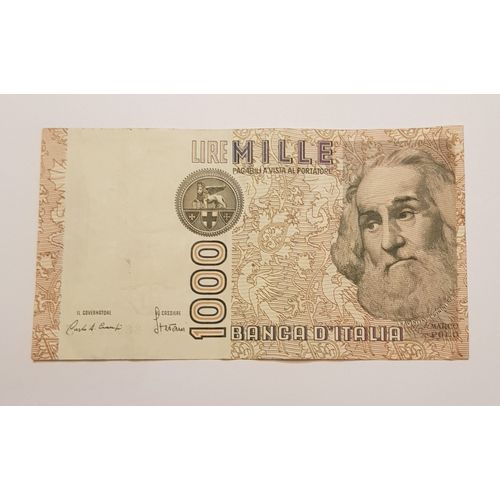 Billet De 1000 Lire "Marco .Polo"   P# 109 ** Cd 880217 S