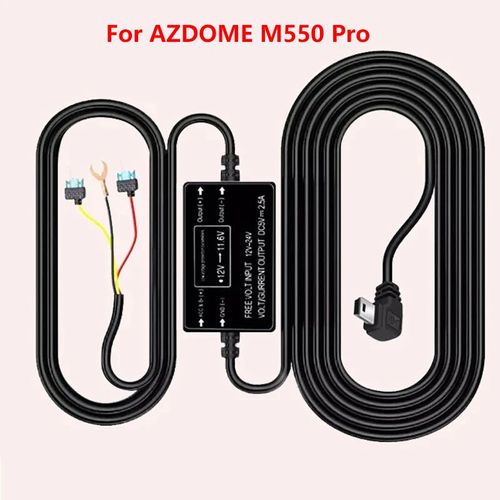 Mini Chargeur De Voiture Usb,Cam¿Ra De Tableau De Bord,Moniteur De Stationnement 24 Heures,Kit De C¿Bles De D¿Tection Acc 3 Fils,Azdocloser M550 Pro 12v,24v ¿ 5v,3a