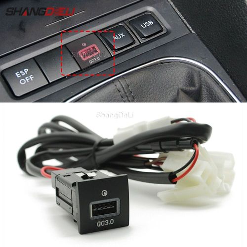 Chargeur De Voiture Rapide Pour Vw Golf 6 Jetta 5 Mk5,Contraste Rocco 06-12,Type C Pd Usb,Adaptateur D'alimentation De Charge,Fil De Remplacement Sfp - Type Single Usb