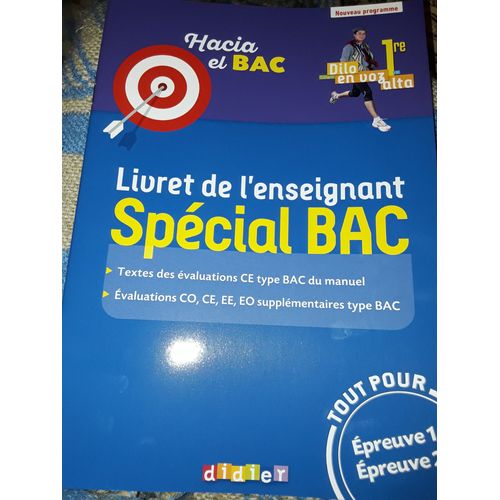 Livret De L'enseignant Spécial Bac Espagnol Hacia Élève Bac
