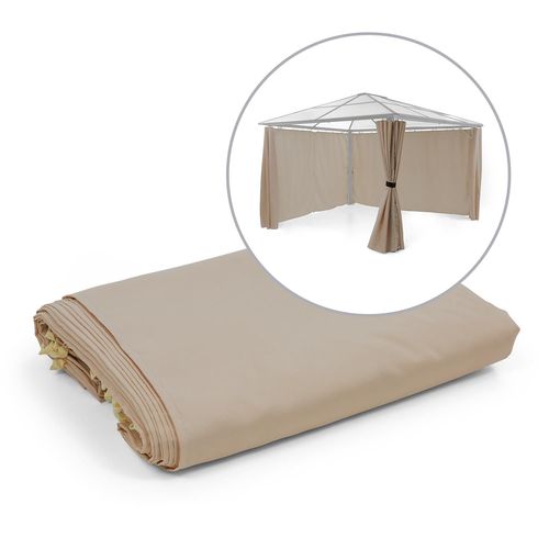 Blumfeldt Pantheon Solid Sky Parois Latérales Pour Pergola 3x3 4 Pièces140g/M²