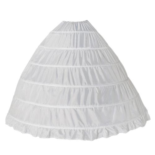 Jupon en crinoline pour femmes jupe trapeze 6 cerceau jupe longue jupe longue robe de mariee robe de bal blanc Rakuten