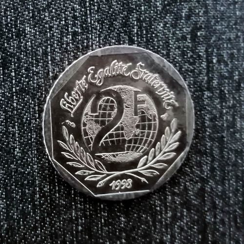 2 F 1998 Les Droits De L'homme Nickel - Monnaie En Franc.