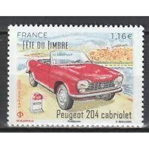 Timbre 'la Route Des Vacances Rn7 - 2021 - Peugeot 204 Cabriolet