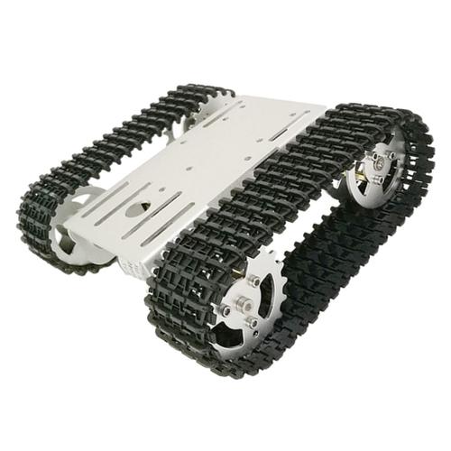 SM SunniMix T101 Smart Robot Tank Chassis de Véhicule à Chenilles pour Robot Arduino DIY #1 Noir 