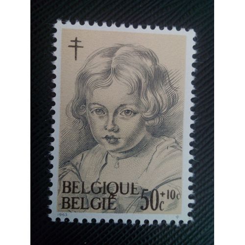 Timbre Belgique Yt 1272 "Fille De Balthazar Gerbier", Rubens 1963 ( 80505 )