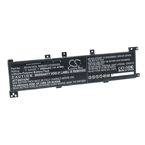 vhbw Batterie compatible avec Asus R702UV-BX104T, R702UV-BX137T, R702UV-BX163T ordinateur portable Notebook (3600mAh, 11.52V, Li-polymère)