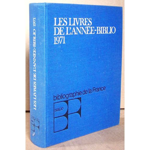 Les Livres De L' Année 1971