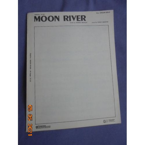 Moon River. Arranged By Mark Laub For All Organ Solo.