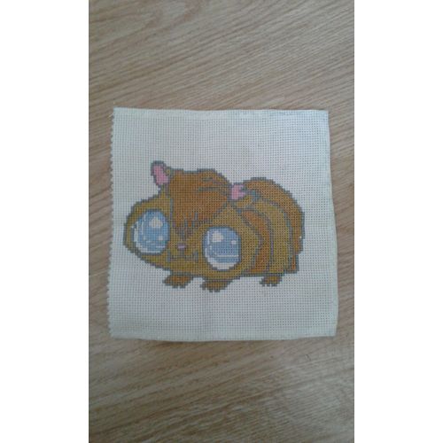 Hamster Zhu Zhu Pets Au Point De Croix 16 Cm X 16,7 Cm