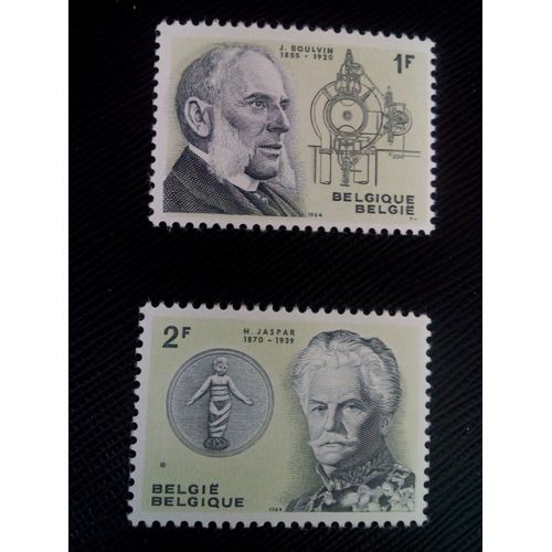 Timbre Belgique Yt 1282 - 1283 Célébrités Belges 1964 ( 80505 )