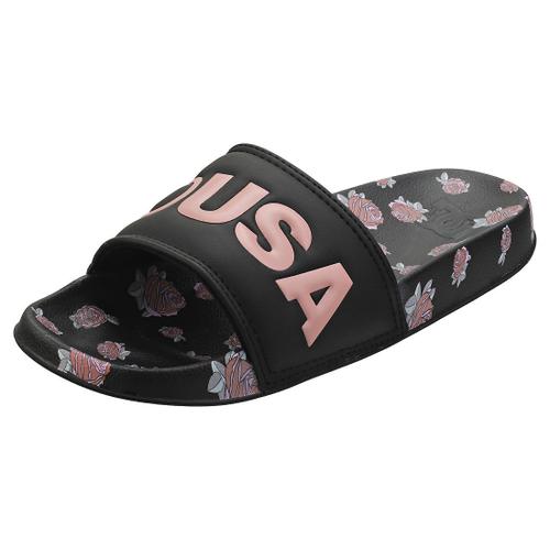 Dc Shoes Slide Sp Sandals Faire Glisser Floral Noir