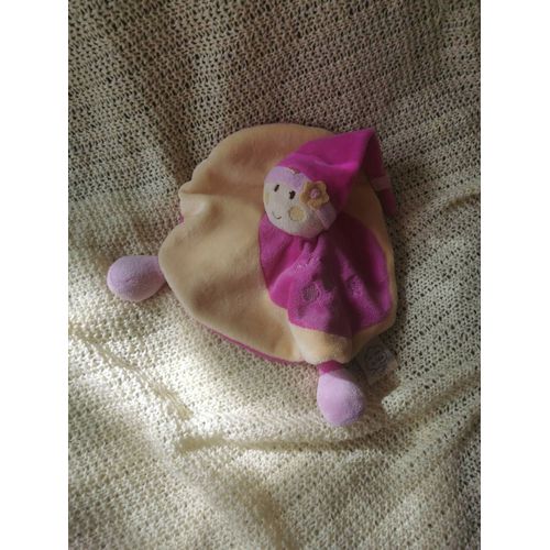 Doudou Lutin Plat Jaune Rose Un Rêve De Bébé Cmp