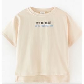 T-Shirt À Inscription (Zara)