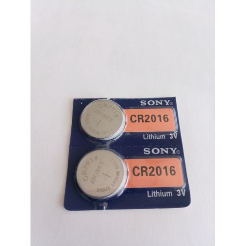 2x pile bouton cr 2016 sony lithium